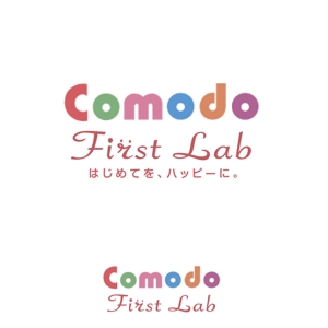 ふくみみデザイン (fuku33)さんの赤ちゃん子育て支援アイテムブランド「Comodo First Lab」のブランドロゴ制作への提案