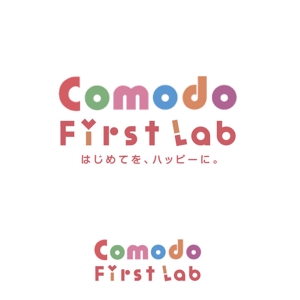 ふくみみデザイン (fuku33)さんの赤ちゃん子育て支援アイテムブランド「Comodo First Lab」のブランドロゴ制作への提案