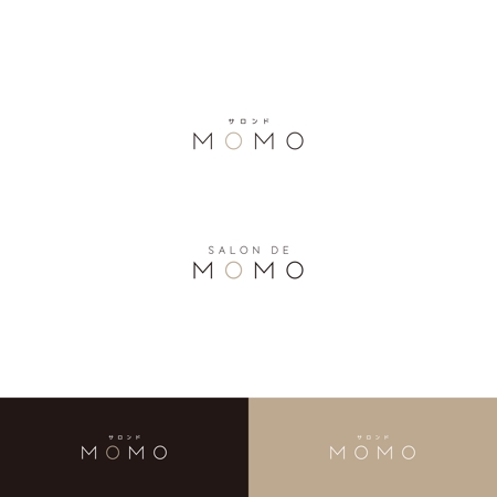 Kei Miyamoto (design_GM)さんの美容室「サロンドMOMO」のロゴデザインへの提案