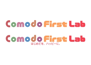 tora (tora_09)さんの赤ちゃん子育て支援アイテムブランド「Comodo First Lab」のブランドロゴ制作への提案