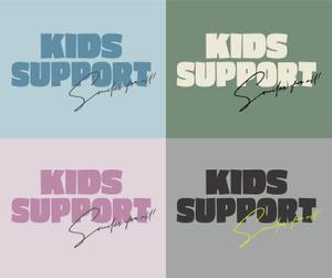 HDstudio (hiro197826)さんの普段着として着れる児童福祉施設「Kids Support」のＴシャツのデザインへの提案