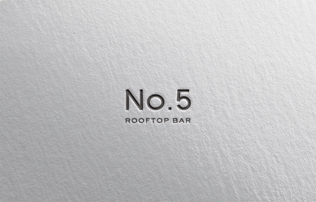 ケイ / Kei (solo31)さんのルーフトップバー「No.5」のロゴへの提案