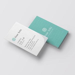 YFTR (YFTR)さんの新法人『株式会社four feliz』の名刺デザイン作成依頼への提案