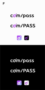 designdesign (designdesign)さんのBtoB企業向けカンファレンス「com/PASS」のロゴ制作への提案