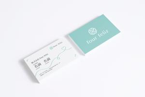 kyon (kyou0826)さんの新法人『株式会社four feliz』の名刺デザイン作成依頼への提案