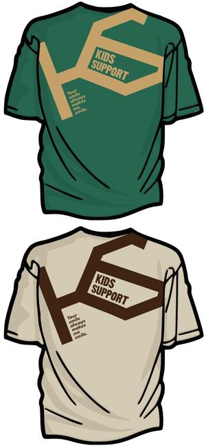 cimadesign (cima-design)さんの普段着として着れる児童福祉施設「Kids Support」のＴシャツのデザインへの提案