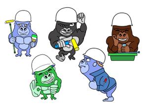 山上ひろし (iwaakira)さんの外壁塗装専門会社のイメージキャラクター制作の依頼への提案