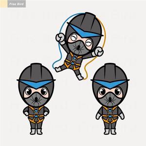 free bird (free-bird)さんのロープアクセス体験型アクティビティ　『SPY;DER TRIP』のキャラクターデザイン募集への提案