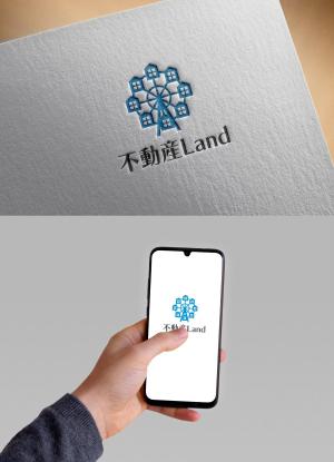 清水　貴史 (smirk777)さんの不動産会社のロゴ、会社名→株式会社不動産landへの提案