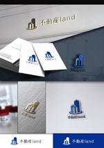 BKdesign (late_design)さんの不動産会社のロゴ、会社名→株式会社不動産landへの提案