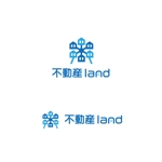 スタジオきなこ (kinaco_yama)さんの不動産会社のロゴ、会社名→株式会社不動産landへの提案