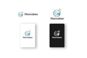 山田デザイン室 (yamadalan)さんの留学生サポートさいと「Wannabee」のロゴへの提案