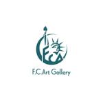 Q (qtoon)さんの横浜の画廊「F.C.Art Gallery」のロゴへの提案