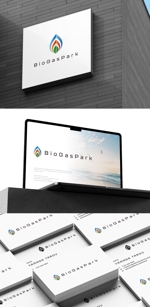 BUTTER GRAPHICS (tsukasa110)さんの世界最高効率バイオガスプラントによる事業ブランド「BioGasPark」のロゴへの提案
