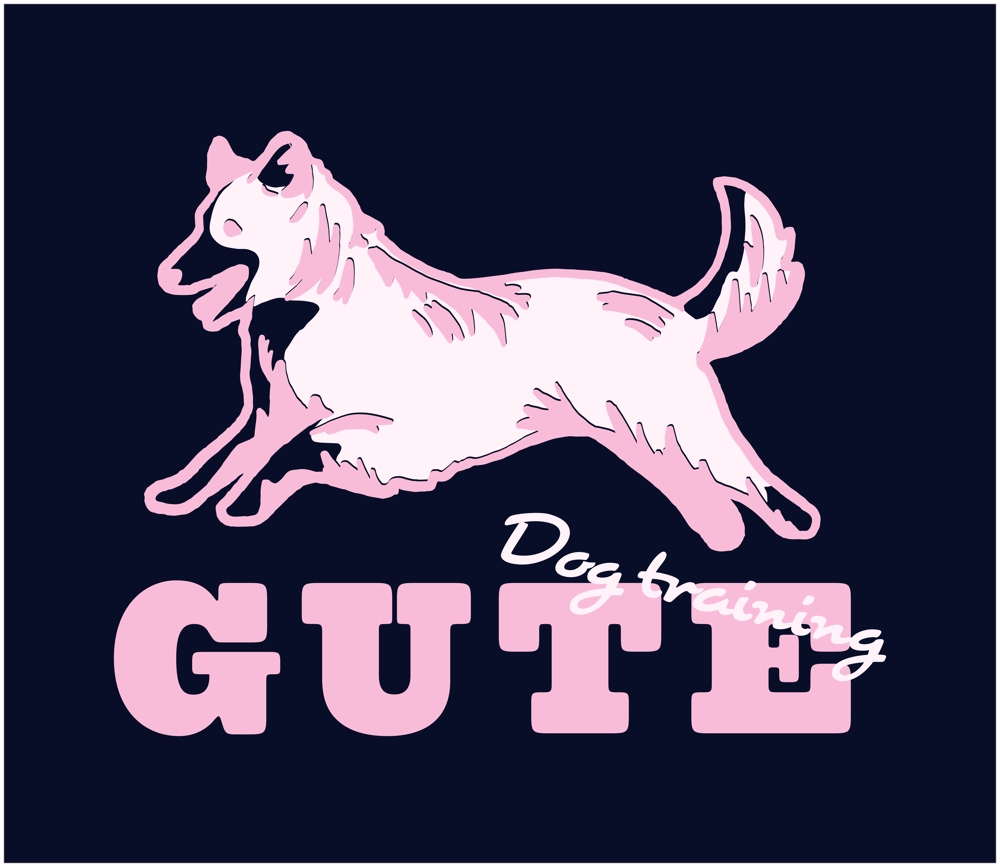 ドッグトレーニングスクール「Dog training GUTE」オリジナルパーカーのデザイン
