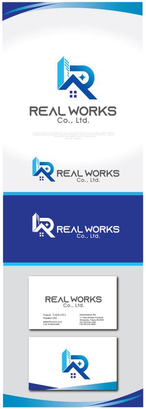 Q-Design (cats-eye)さんの建設会社 REAL WORKSのロゴへの提案