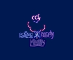 筆文字デザイン (t01my)さんのコットンキャンディー専門店「Cotton Candy Fluffy」のロゴへの提案