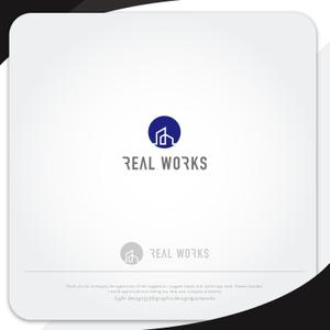 XL@グラフィック (ldz530607)さんの建設会社 REAL WORKSのロゴへの提案