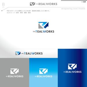 okam- (okam_free03)さんの建設会社 REAL WORKSのロゴへの提案