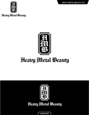 queuecat (queuecat)さんの新規化粧品ブランド 「Heavy Metal Beauty」のロゴへの提案