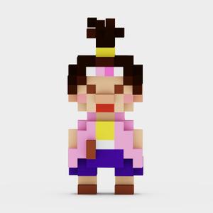 Miyagino (Miyagino)さんのボクセルアートで日本昔話「桃太郎」を表現への提案