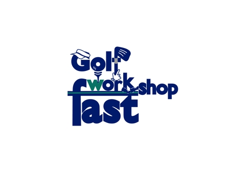 筆文字デザイン (t01my)さんのゴルフ工房「Golf workshop fast」のロゴへの提案