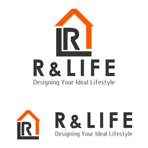 株式会社ＵＮＩＱＵＥ　ＷＯＲＫＳ (hiringhart_line)さんのリフォーム、不動産仲介を行う会社「R&LIFE 」の会社ロゴへの提案