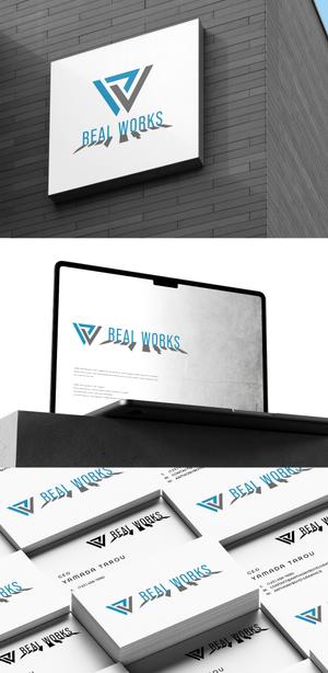 BUTTER GRAPHICS (tsukasa110)さんの建設会社 REAL WORKSのロゴへの提案