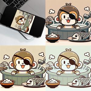 Kai (Kai-lan)さんのさる　猿のイラストへの提案