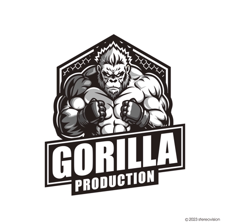 stereovision (sv_yoshi)さんの格闘技・トレーニングジム「ゴリラプロダクション」のロゴ作成への提案