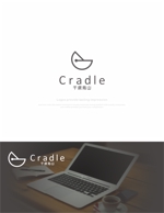 はなのゆめ (tokkebi)さんのボディメンテナンスサロン「Cradle」のロゴへの提案