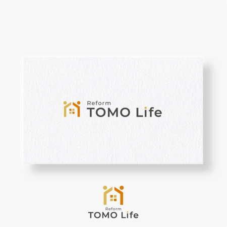 happiness_design (happiness_design)さんのリフォーム・リノベーション・不動産仲介会社　「TOMO Life」のロゴへの提案