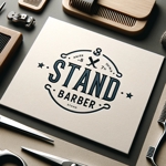 worksflowlem (0120fumi)さんのメンズヘアサロン「STAND BARBER」のロゴ への提案