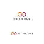 atomgra (atomgra)さんの株式会社NEXT HOLDINGS のロゴ。グループの纏まりをイメージしたものへの提案