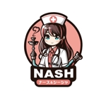 CHIKIKU (kikuchi7315)さんのコンセプトカフェ　「ナース＆シーシャ　NASH」 の　ロゴへの提案