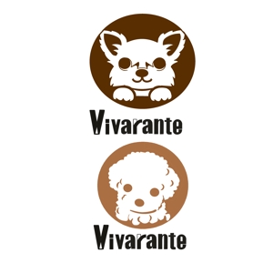 朱赤月-あかつき- (Akatsuki777)さんのドッグアパレル『vivarante』のロゴへの提案