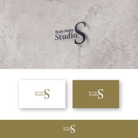 SSH Design (s-s-h)さんの大阪梅田【Body make studio S】のパーソナルジムのロゴへの提案