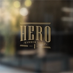 FOURTH GRAPHICS (kh14)さんの理容室「BARBER SHOP HERO」のロゴデザイン募集！への提案