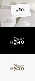 Morinohito (Morinohito)さんの理容室「BARBER SHOP HERO」のロゴデザイン募集！への提案