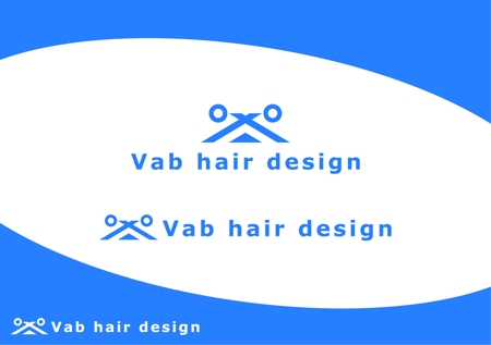 K.design (Kaito_114)さんの美容室〈Vab hair design〉のロゴへの提案