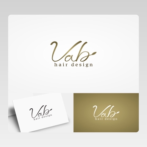Yolozu (Yolozu)さんの美容室〈Vab hair design〉のロゴへの提案