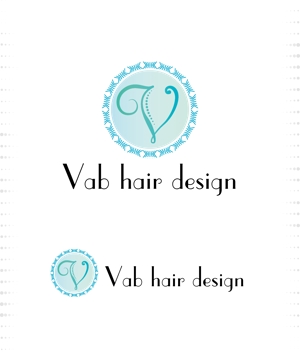 結び開き (kobayasiteruhisa)さんの美容室〈Vab hair design〉のロゴへの提案