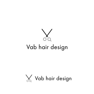 marutsuki (marutsuki)さんの美容室〈Vab hair design〉のロゴへの提案