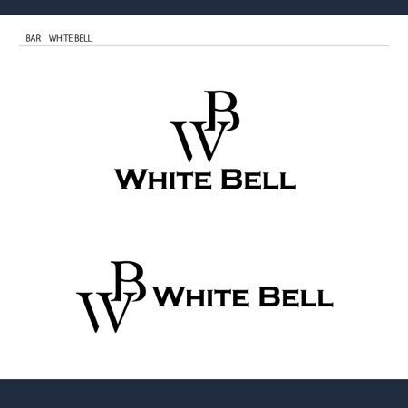 ●DESIGN (waraihakusuri)さんのBAR『WHITE BELL』のロゴへの提案