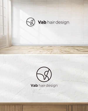 s m d s (smds)さんの美容室〈Vab hair design〉のロゴへの提案