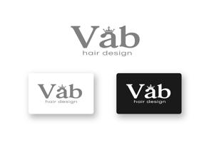 山田 和成 (yamadalan)さんの美容室〈Vab hair design〉のロゴへの提案