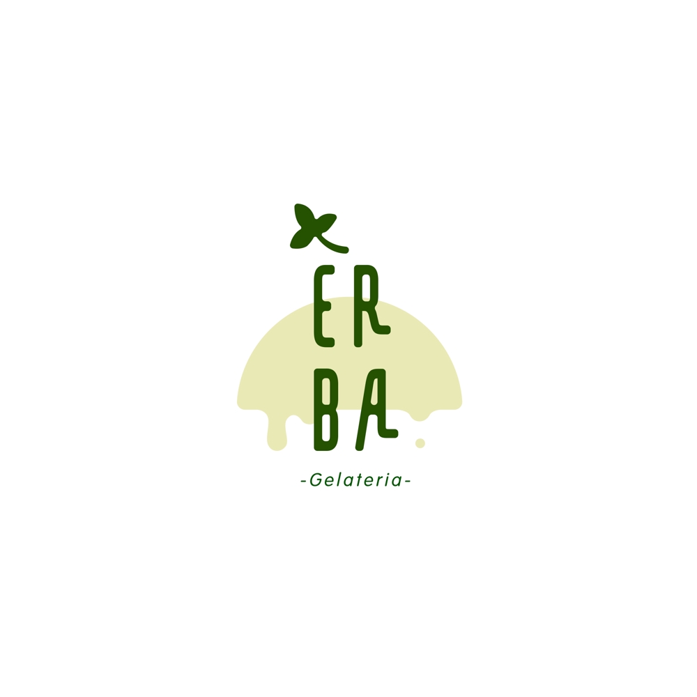 ジェラート専門店「Gelateria ÈRBA」のロゴ