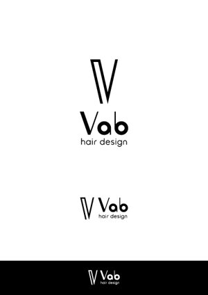 ヘブンイラストレーションズ (heavenillust)さんの美容室〈Vab hair design〉のロゴへの提案