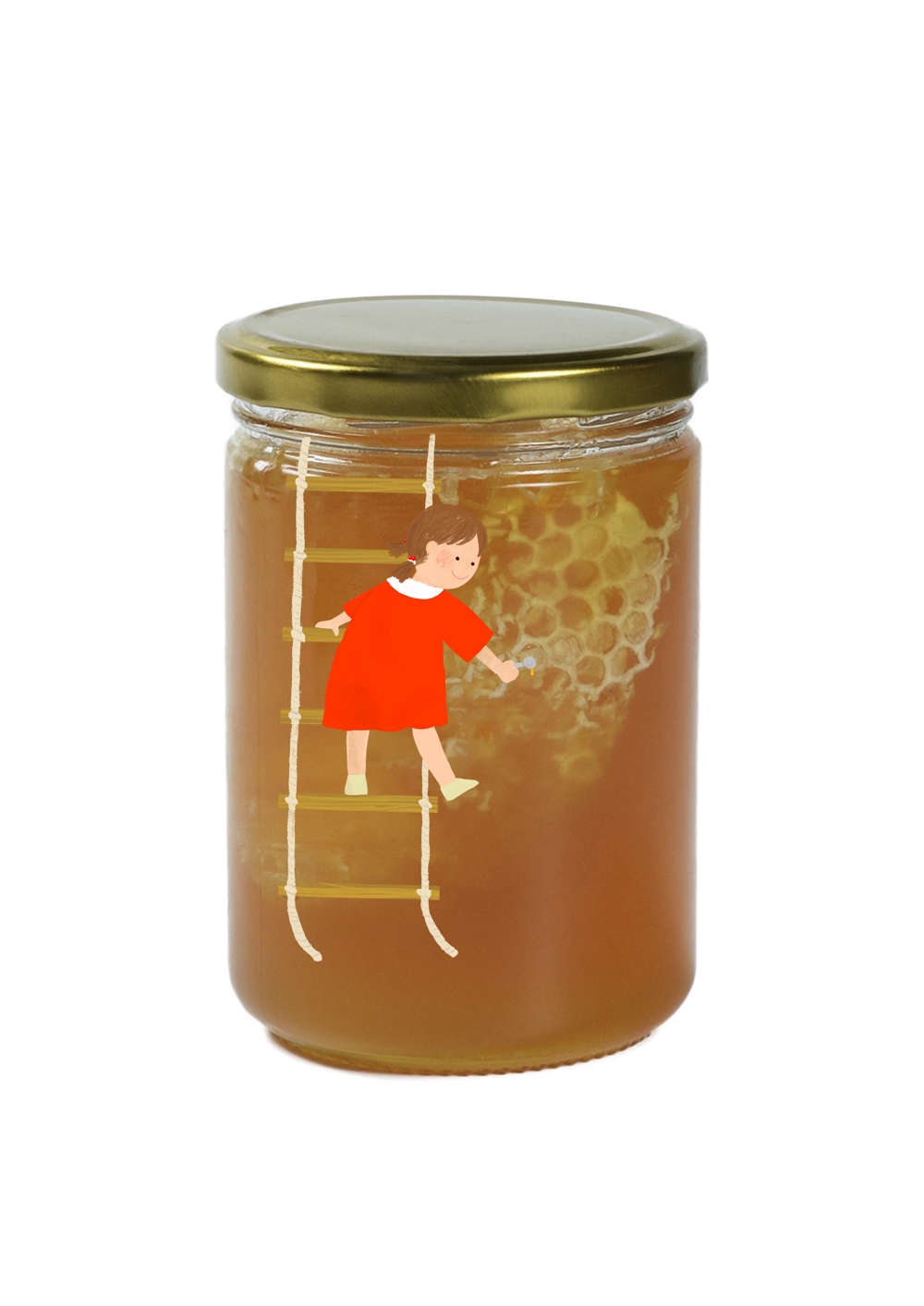 ハチミツ加工食品の瓶ラベル、イラスト作成をしてくれる方を募集します！