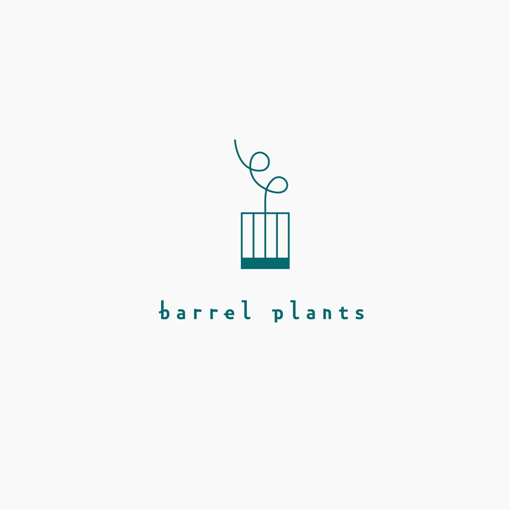 植物専門店『barrel plants』のロゴ
